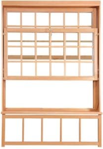 vinyl double-hung window